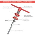 thumbnail image 4 of LeBycle Extended Threaded Rod Bike Headset Press Tool for Mountain and Road Bikes, Durable Aluminum Alloy, Universal Fit for Press-In Bottom Brackets and Headsets, 4 of 6