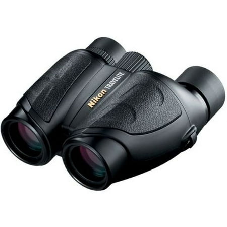 NEW Nikon Compact Travelite 8x25mm Porro Prism Black Binoculars w/ Rubber