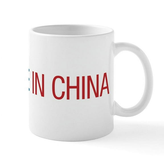 CafePress - Not Made In China Mug - 11 oz Ceramic Mug - Novelty Coffee Tea Cup