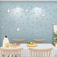 thumbnail image 4 of 82pcs Acrylic Star Mirror Wall Sticker, Waterproof Self-adhesive Children Room Kindergarten Home Decoration, 4 Colors Available, 4 of 5