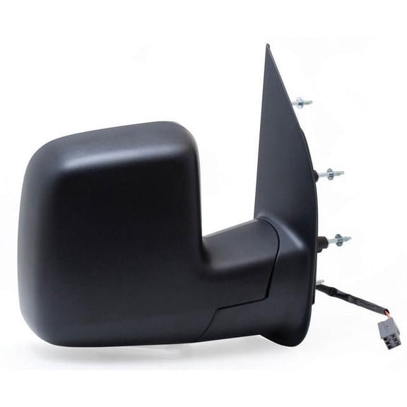 61197F - Fit System Passenger Side Mirror for 10-14 Ford Econoline, Sail Type, textured black, w/ blind spot, foldaway, Power