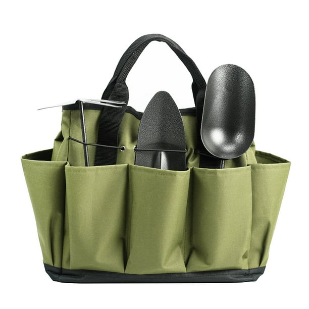 Bolsa de jardinería con 8 bolsillos Kit de herramientas de jardinería Organizador Bolsa de almacenam Tomshoo Bolsa de almacenamiento