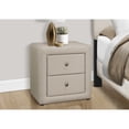 thumbnail image 5 of Newboti Furniture Nightstand, Nightstand, End, Side, Lamp, Storage Drawer, Bedroom, Upholstered, Beige Linen Look, Transitional BN.8716, 5 of 14