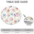 thumbnail image 6 of Pioneer Flower Floral Print Pattern Round Fitted Tablecloth with Elastic Edge,Dining Table Cover Waterproof,Outdoor Round Tablecloth for Camping,Dining,Indoor and Outdoor, 6 of 7