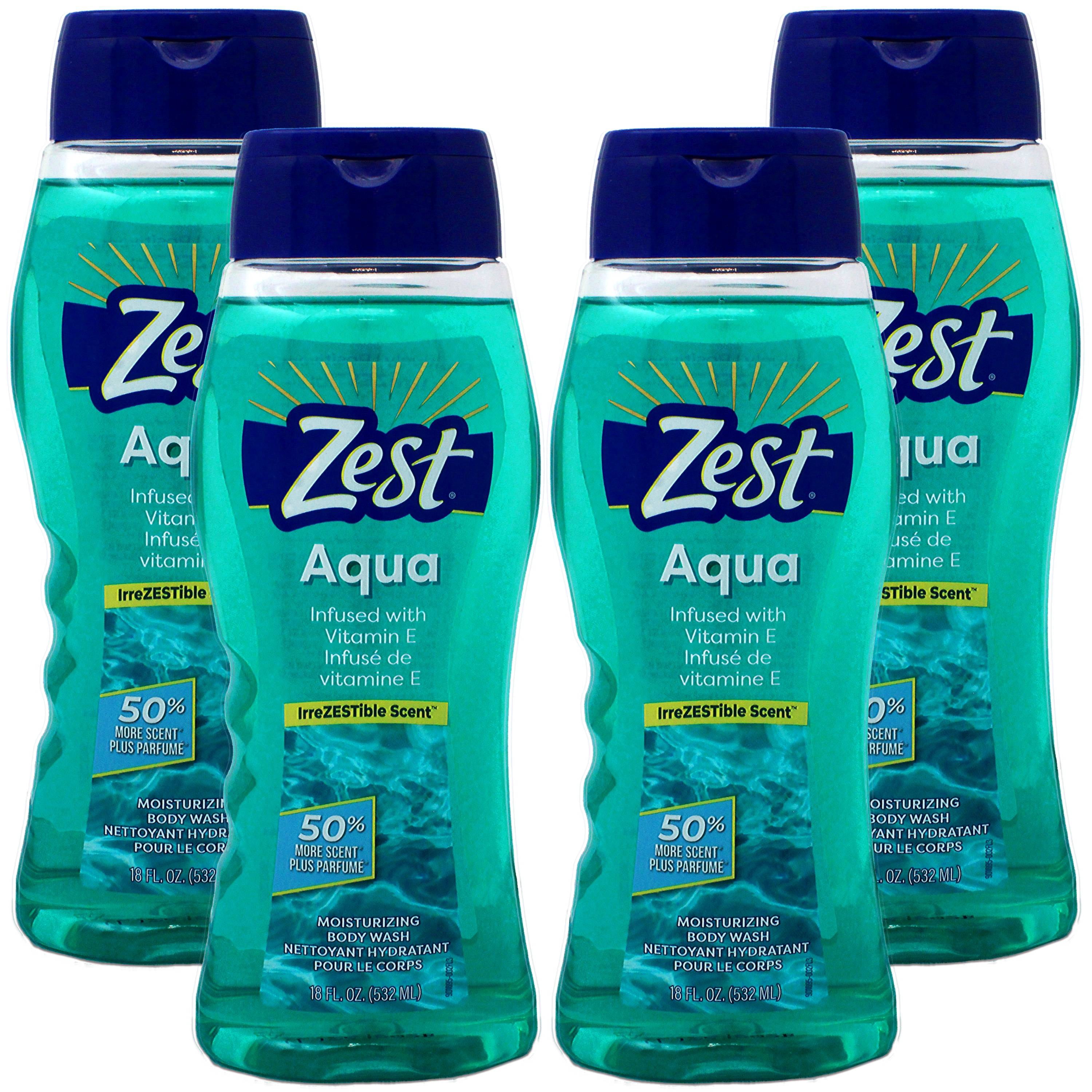Zest, Body Wash, 18 oz, Tangerine Mango, Invigorating Scent