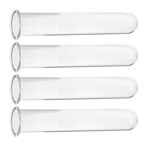 QIFULL Tube for Plants Hydroponic Flowers Glass Tube 4Pcs