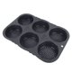 thumbnail image 1 of Molde Para Pan De Hamburguesa, Molde Para Hornear Reutilizable Plegable De 6 Cavidades De Silicona Para Hornos Para Cocina, 1 of 7