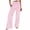 Pink, variant on Womens High Waisted Wide Leg Pants Plus Size Loose Straight Leg Trousers Striped Casual Pants Summer Trendy Outfits