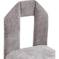 thumbnail image 7 of Maklaine Modern Gray Chenille Fabric Dining Chair (Set of 2), 7 of 7
