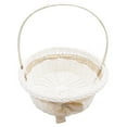 thumbnail image 6 of Zcyifa flower girl basket Flower Basket with Handle Storage Basket Empty Basket Easter Basket Wedding Flower Girl Basket, 6 of 10