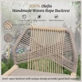 thumbnail image 3 of Dycanpo 26.5''H Outdoor Counter Height Chairs, Boho-Style Rattan Bar Stools Set of 2, Yellowish Slate Gray, 3 of 9