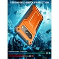 thumbnail image 4 of ExoGuard For  Google Pixel 8 Case, Rubber Shockproof Full-Body Phone Case with Kickstand (Orange), 4 of 7
