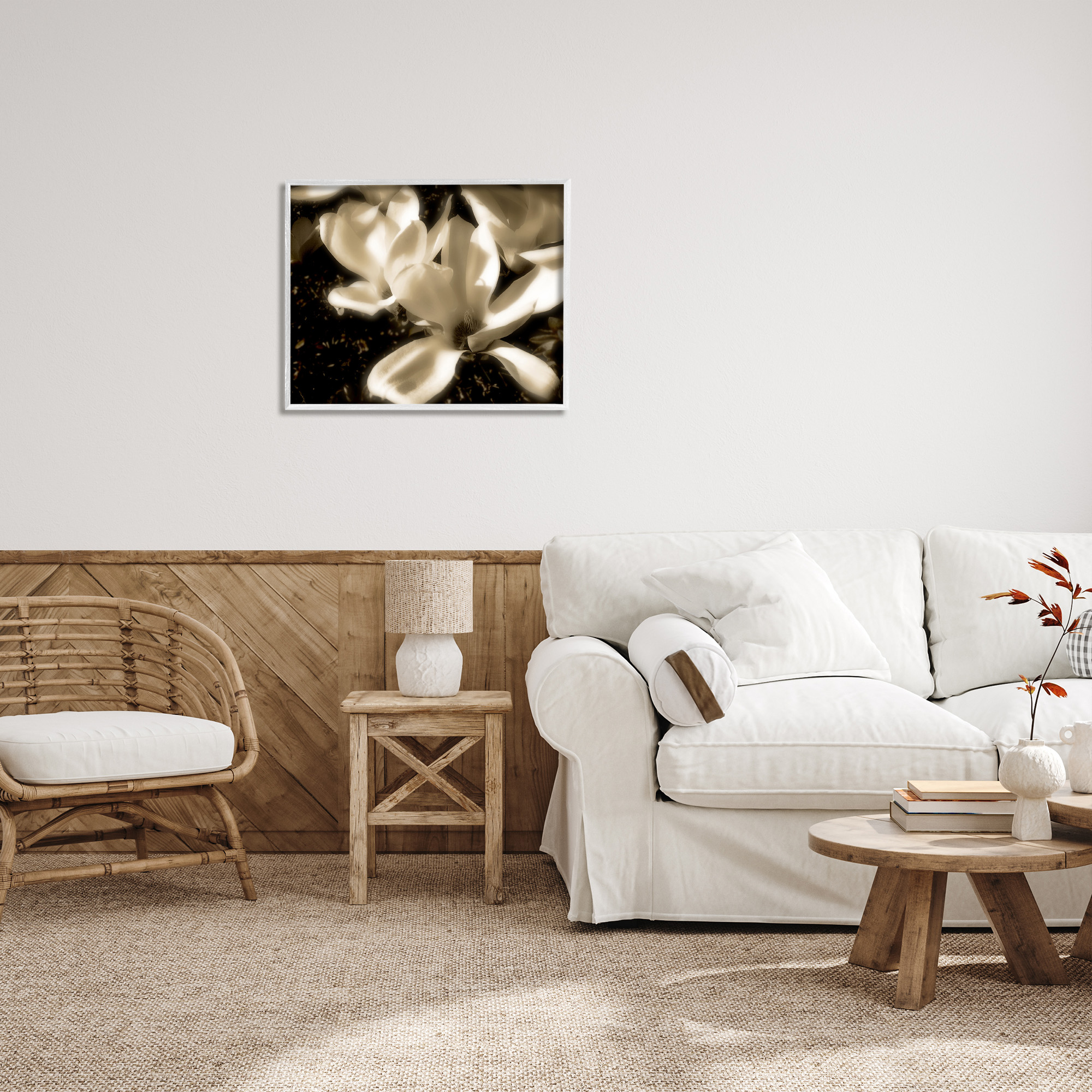 Stupell Industries Plant Petals in Nature Botanical & Floral Photography White Framed Art Print Wall Art, 30 x 24