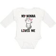 thumbnail image 3 of Inktastic Nonna Loves Me Girls Girls Long Sleeve Baby Bodysuit, 3 of 5