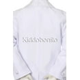 thumbnail image 7 of 6pc Baptism White Tuxedo English Spanish Silver Gold Pope Santa Maria Mary Stole, 7 of 7