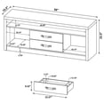 thumbnail image 5 of Pemberley Row Wood Gray TV Stand Rectangular with Storage 65" Unassembled, 5 of 9
