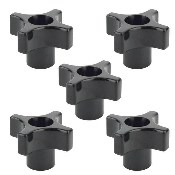 5 Pack of Jig Knobs 1/4 x 20 Threaded Thru