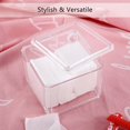 thumbnail image 4 of Cotton Swab Box, Transparent Acrylic Cotton Swab Box, Cotton Swab Jewelry Storage Box, Cosmetic Makeup Storage Organizer Container with Lid, 4 of 4