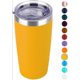 thumbnail image 1 of Vaso de 20 oz, taza de café aislada al vacío de acero inoxidable, taza de viaje de doble pared con tapa para bebidas frías y calientes (paquete de 2, negro) Ormromra LRWJ258-9, 1 of 1