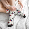 thumbnail image 7 of Men's South Korean Flag Novelty Athletic Socks Women's Digital Printing Funky Patterned Crew Socks, 7 of 7