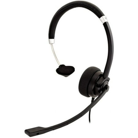 UPC: 0662919104516 | V7 Deluxe USB Mono Headset with Boom Mic HU411