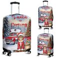 thumbnail image 2 of Santa is Coming Abyssinian Merry Christmas Xmas Noel Truck Tree Travel Luggage Cover Cat Lover Kitten Owner Gifts Suitcase Dust Protective Decor - 02023, 2 of 5