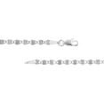 thumbnail image 2 of 14K White Gold Women's 24" 2.70mm Diamond Cut Valentino Chain Necklace, 2 of 4