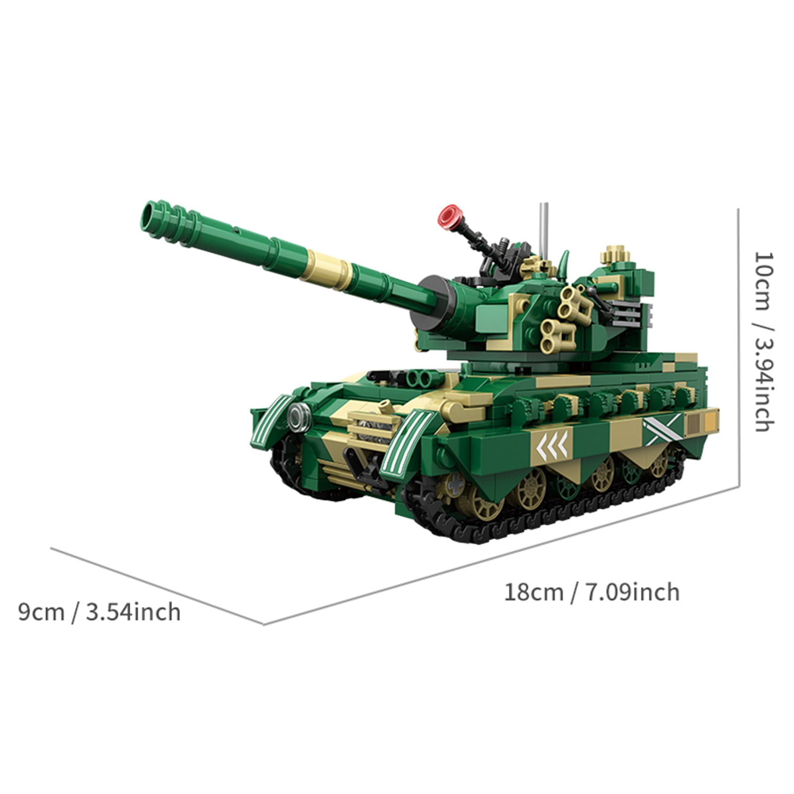 Cacagoo Truck Building Blocks Set, Military Vehicle Model Kit, Missile Truck Building Toy for Kids & Collectors