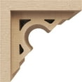 thumbnail image 3 of 4"W x 4"D x 4"H Wide Sheridan Rough Cedar Woodgrain TimberThane Corbel, Primed Tan, 3 of 6