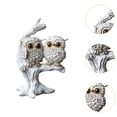 thumbnail image 6 of Baoblaze Owl Figurine Creative Cute Ornament Animal Sculpture for Desk Bedroom Office 12.5x9.3x18.5cm, 6 of 8