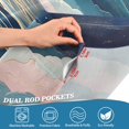 thumbnail image 5 of Yayeee Kitchen Curtains Tier Set of 2 Light Filtering 57"x36" Over Sink Window Panels, Rolling Waves, 5 of 7