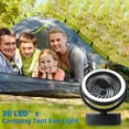 thumbnail image 4 of Linterna de Camping LED Silenciosa con Ventilador, Ventilador de Tienda Giratorio Portátil con para Colgar para Tienda, Coche, RV, Patio, Jardí Baoblaze Ventilador de tienda con luz, 4 of 8