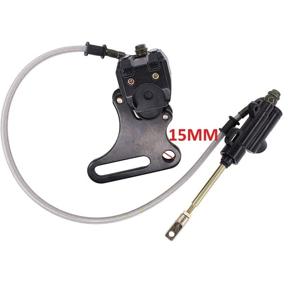 REAR BRAKE ASSEMBLY MASTER CYLINDER CALIPER PISTER PRO SDG COOLSTER PIT DIRT BIKE BK04_15MM