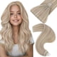 thumbnail image 1 of Extensiones de cabello humano real Easyouth con microanillos, 14 pulgadas, 1 of 9