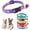Flower Purple, variant on XXS Dog Collar with Bell,(1/2-Pack ) Flower Love Cat Collars with Bells Girl Cute Fancy Puppy Collars with Bells for XXS XS Tiny Little Kitten Pet Female Dogs,Neck 7-12 Inch