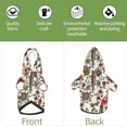 thumbnail image 6 of Xecao Dark Enchanted Flowers And Birds Pattern Sweatshirts Winter Pet Dog Hoodie Puppy Coat Dog Sweaters Dog Clothes with Hat Dog Clothes Costume Outfit,Small Pets Wear-Large, 6 of 7