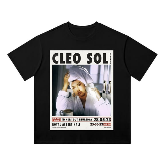 Cleo Sol Cotton T-shirt Hip-hop Short Sleeved Men Women Streetwear Tees Casual Shirts