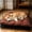 Brown, variant on Chew Proof Dog Bed for Crate, Indestructible Durable Kennel Mat with Reinforced Corners, Washable Chew Resistant Pet Pad for Small Dogs (Beige)