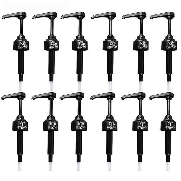 Bomba dispensadora de jarabe de 1 litro, 12 Uds., Compatible con botella de jugo Monin Syrup de 8ml