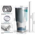 thumbnail image 6 of 30oz Blue and Grey Abstract Art Artwork Tumblers Stainless Steel Tumbler with Lid and Straw,Vacuum Insulated Double Wall Travel Tumbler Cups Mug with Cleaning Brush for Coffee,Tea, 6 of 7
