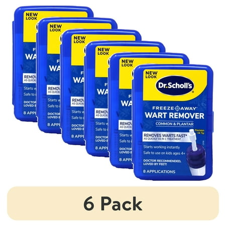 (6 pack) Dr. Scholl's Freeze Away Wart Remover, 8 Treatments