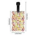 thumbnail image 4 of Luggage Tags for Suitcases, colorful leaves Leather Bag Luggage Tags ID Label Tags Privacy Protection Travel Bag Labels, 4 of 6