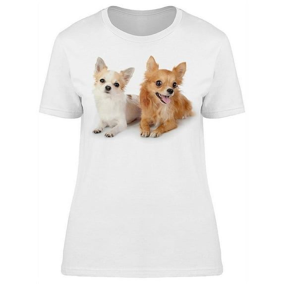 Smiley And Serious Chihuahuas T-Shirt Women -Image by Shutterstock, Female 3X-Large