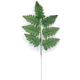 thumbnail image 2 of 24 Sprays Green Leather Fern Artificial Silk Leaves 16" Greenery 5665GN Green, 2 of 4