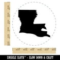 thumbnail image 2 of Louisiana State Silhouette Self-Inking Rubber Stamp Ink Stamper - Black Ink - Large 1-1/2 Inch, 2 of 7