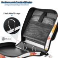 thumbnail image 4 of FORMRS Zipper Binder with Shoulder Strap 2-inch Ring 500 Sheet Capacity File Bag, White Autumn Leaves, 4 of 5