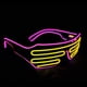 thumbnail image 3 of Gafas de sol con purpurina para fiestas, gafas de sol, persianas brillantes, gafas de barra de rebote (rosa-amarillo) JAMW Sencillez, 3 of 5