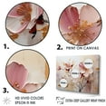 thumbnail image 3 of Designart "Fusion Of Pink, Beige, And Black Floral Waves" Abstract Shapes Floater Framed Wall Decor, 3 of 5