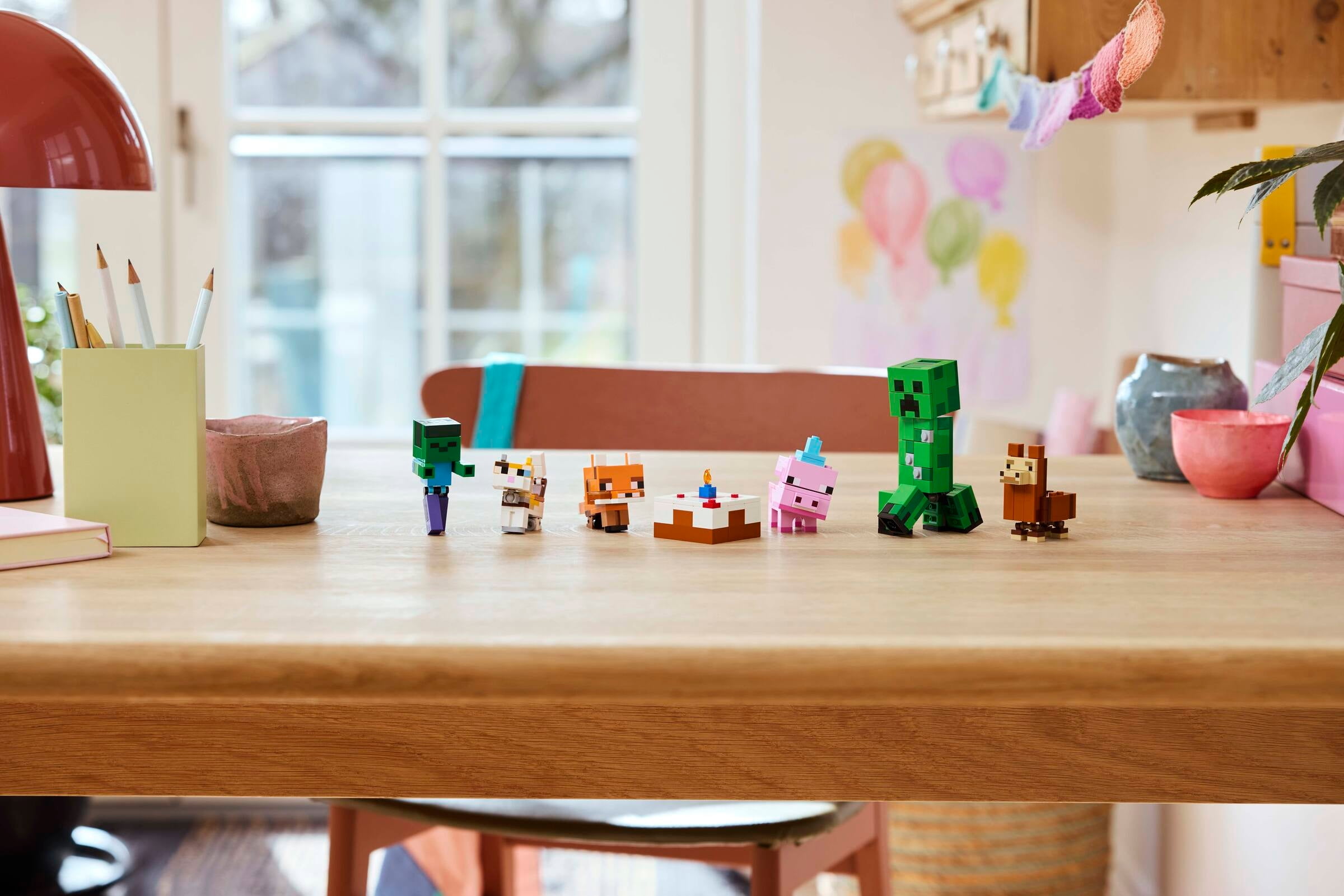 LEGO Minecraft Baby Pig's Birthday Celebration 21281, Collectible Model Figures Set