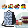 thumbnail image 4 of Lsque Blue Paisley Pattern Vintage Lunch Bag Lunch Box for Women Men Reusable Insulated Lunch Tote Bag,Leakproof Thermal Cooler Sack Food Handbags Case High Capacity, 4 of 9